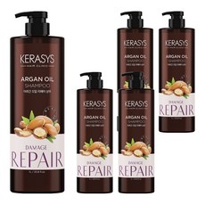 KERASYS 摩洛哥堅果油洗髮精 爽身粉香, 1L, 5個