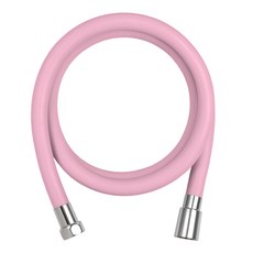 HappyDarling Replan 防纏繞防汙垢 PVC 蓮蓬頭軟管, 蜜桃粉, 2m