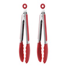 까사베니 리프 실리콘 집게, 레드, 2개