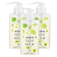 ATONO2 1級奶瓶 & 廚房清潔劑 麝香葡萄香氛, 480g, 3個