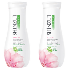 SHINZU'I 峇里島櫻花身體乳液 保濕嫩白 維他命C 身體護理, 210ml, 2條