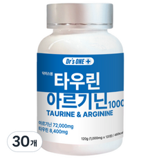 닥터스원 타우린 아르기닌 1000 120g, 120정, 30개