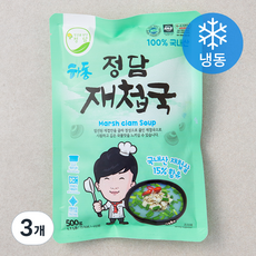 정성을담다 재첩국 (냉동), 500g, 3개