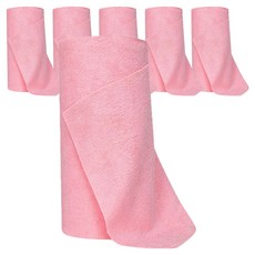 Monopoly 超細纖維可水洗抹布毛巾 粉紅色, 6個, 20入