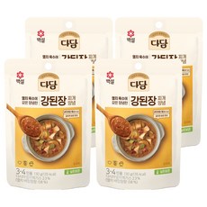 다담 강된장 찌개양념, 4개, 130g
