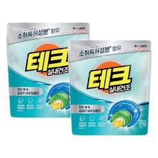 테크 실내건조 캡슐세제 허브향, 50개입, 2개