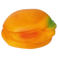 寵物發聲玩具 內置發聲器 互動趣味 柔軟材質 狗狗玩具, 漢堡, 1個