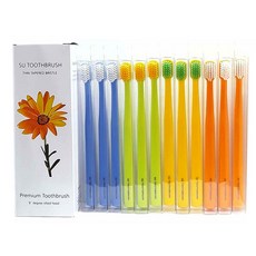 細毛牙刷 隨機出貨 12入, 1組, 12支