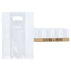 Vinyl Mall PE塑膠購物袋, 100個, 透明