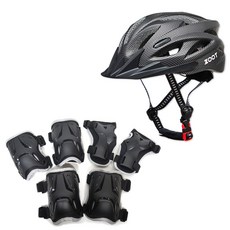 ZOOT H7安全帽 + 護具組, 碳黑色(安全帽) + 黑色(護具), 1組