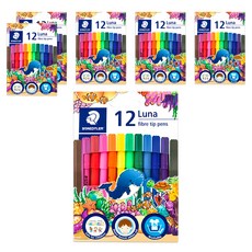 STAEDTLER 施德樓 LUNA 彩色筆, 12色, 6入