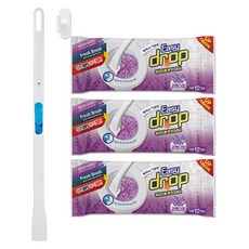 Easy drop 馬桶清潔刷握把 + 薰衣草補充刷頭 36p, 混合顏色, 1套