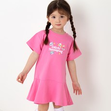 PremierFam 女童款Catch Teeny Tiny Ping Chuchu喇叭短袖連身裙