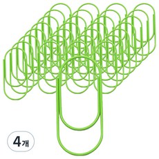 탑피아 간편한 빅 클립 그린 5cm, 4개, 50개입