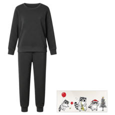 MI MI LEO TR台製保暖兒童套裝 + 冷撕燙印隨機浣熊膠膜組