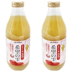 JA 青森農協 希望的雫蘋果汁, 1L, 2瓶