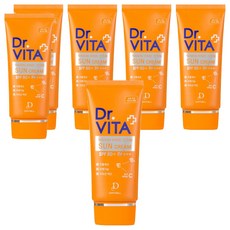 닥터비타 비타민 선크림 SPF50+ PA+++, 50g, 6개