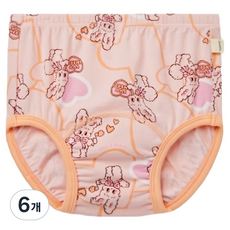 chummychummy 嬰幼兒 IFC 寬鬆竹纖維如廁訓練褲, 6個, 02 蜜桃色