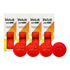 Volvik 富維克 高爾夫球組 紅色 12入, 12顆, 1組