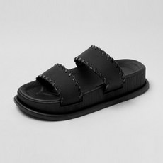 ChakanShoes 女款Ellen厚底拖鞋 M SPRBR2h1581, 235~240, 黑色
