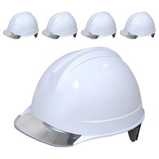 DONGMYUNG 建築工地 頭部保護 盔型 透明窗 安全帽 DMS-D-3002 AM-831, 白色, 5個