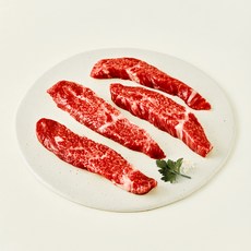 우미우 1++(9) 한우 암소 등심덧살 구이용 (냉장), 200g, 1개