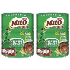 MILO 美祿 經典原味巧克力麥芽飲品 450g, 1入, 2罐