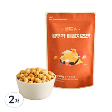 Con de Shu Soybean Bugak Spicy Cheese Flavor, 200g, 2個