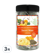 甜味瑪黛茶三角茶包, 1g, 25個, 3罐