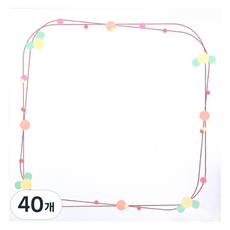 알로데 심플 프레임 색도화지 TYPE 02, 40개