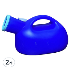 소울리치 유용한 휴대용 소변기 2L, 블루, 2개