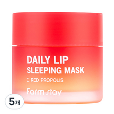 Farmstay 每日唇紅蜂膠睡眠面膜, 20g, 5個