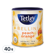 Tetley 桃子和橙子, 2g, 20入, 2罐