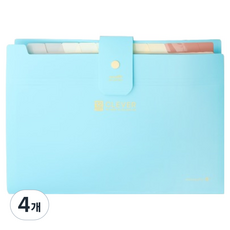 모닝글로리 클레버 12분류 간편 도큐멘트 파일, 민트, 4개 민트, 4개