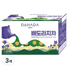 다하다 배도라지차, 1.2g, 20개입, 3개