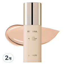 THe SaeM 得鮮 Eco Soul Vegan肌膚平衡BB霜 SPF50+ PA+++, 21 Light Beige, 2罐, 50ml