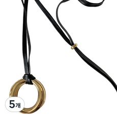 Czaque 幾何圓形拉墜項鍊 金色 41~50cm 2025-169, 5個