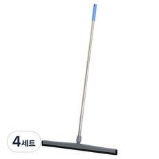 크린메이트 스펀지 물밀대 그레이 + 스텐봉 세트, 4세트