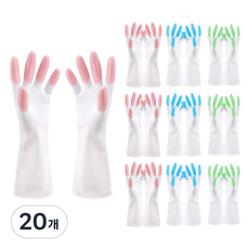 블럭마트 주방 고무장갑, 랜덤 발송, 소(S), 20개