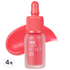 페리페라 잉크 더 에어리 벨벳 립틴트, 8호 최애쁨템, 4개