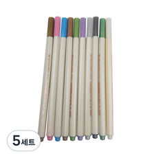 엔젤하우스 메탈 캘리그라피 붓펜 10종, 혼합색상, 5세트