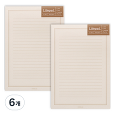 PAPERIAN 니어앤디어 A5筆記本, 60張, 信紙桃色, 6個