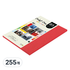 종이문화 프린트 프로 얇은 칼라복사지 No 29 레드 80g, 255개