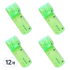Bakojel 塑膠多用途軟尺 30cm, 綠色, 12個
