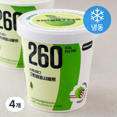 스키니피그 서울숲 그린애플샤베트 컵 (냉동), 474ml, 1개입, 4개
