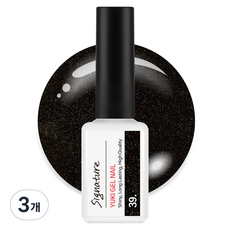 유키 시그니처 젤네일, 39호 밀키웨이블랙, 7g, 3개