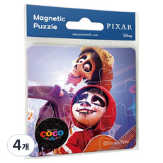 Pixar COCO D922 迪士尼磁性板拼圖, 4個, 9件