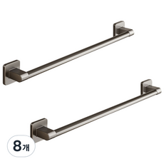 Moreable 免打孔現代簡約毛巾架 40cm, 8個, 霧面金屬