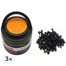 Inno工具 彩色自攻螺絲 黑色 4.2 x 16 mm 1310 100p, 3個