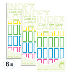 Petit 彩色索引標籤貼紙 20-C220, 6個